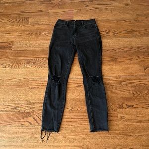 PACSUN black distressed jeans